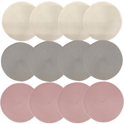 Table place mats large - place, round