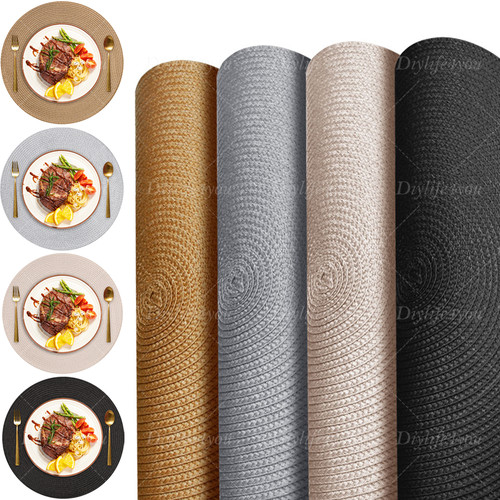12pcs set woven round - of,