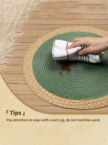 Round table placemats set 4 - round,