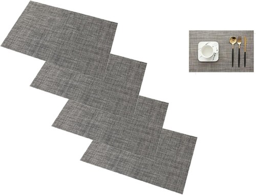 Set pvc woven placemats - 4x,