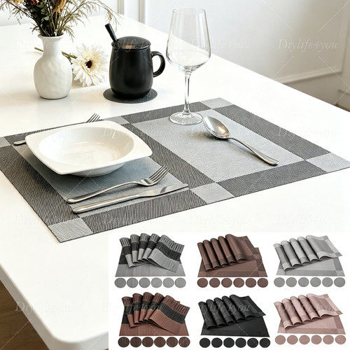 Set pvc place mats 6pcs - of,