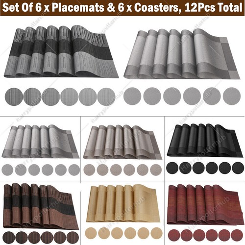 Set pvc place mats 6pcs - set, of