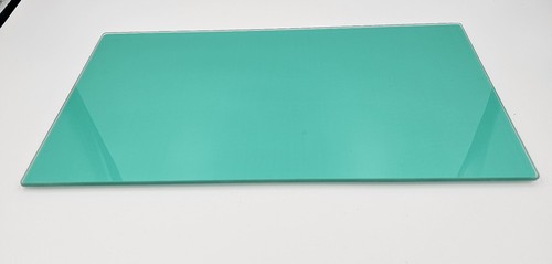 6pcs green glass placemats - green,