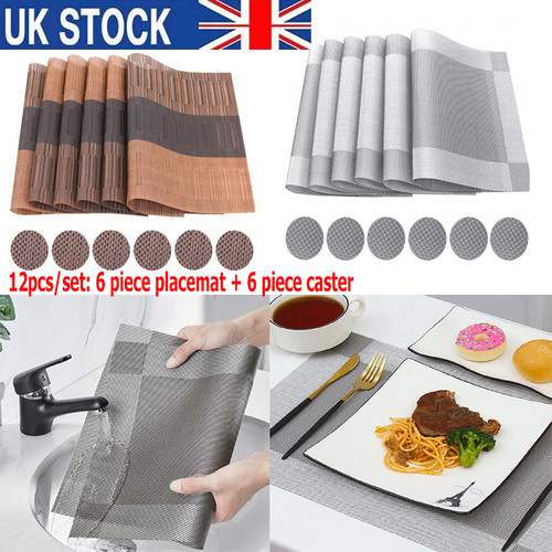 Pvc set place mats - of,