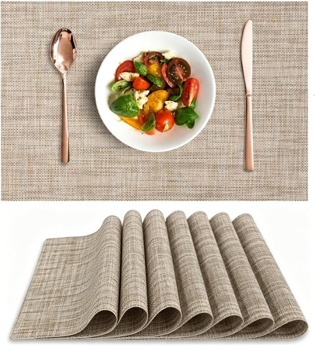 Set woven placemats - of, 8