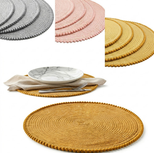 Woven dining table placemats - table,
