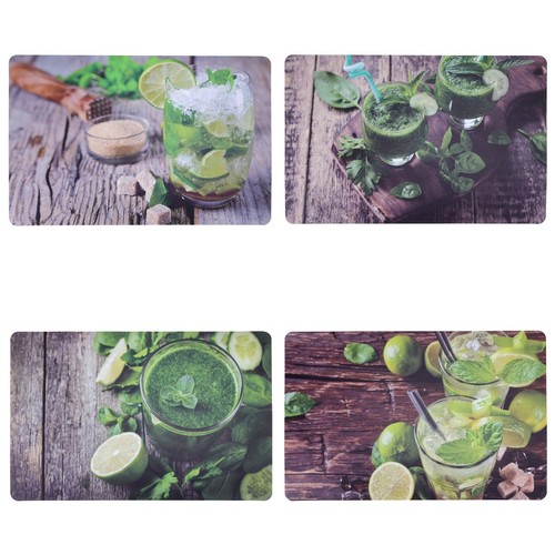 Set drinks placemats - of,