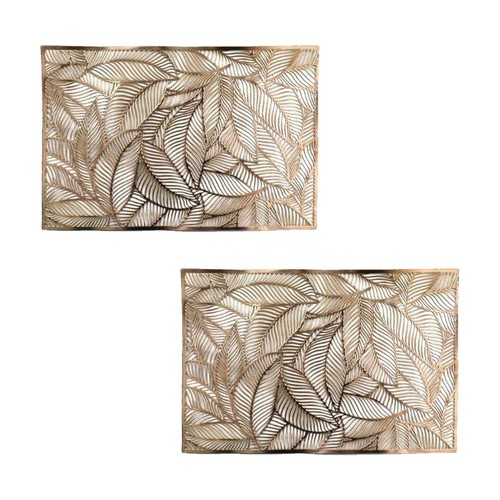 Set leaf placemats - of, 2