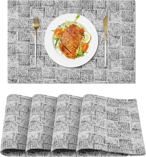 Rectangle placemats set 4 - rectangle, of