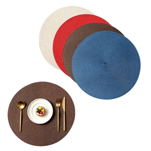 Round woven pcs - woven,