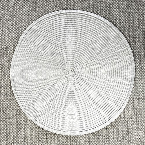 Set grey round woven - set, of