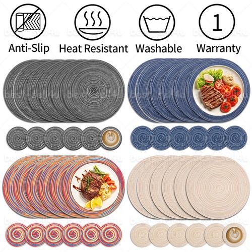 Round placemats 6 - &,
