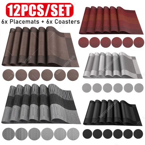 Set pvc place mats 6pcs - set,